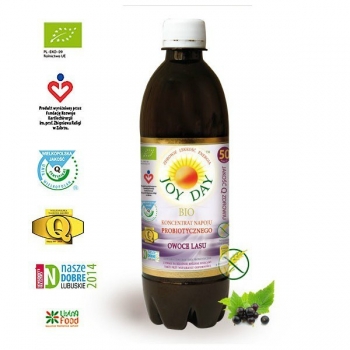 Koncentrat napoju probiotycznego Owoce Lasu 500 ml JoyDay